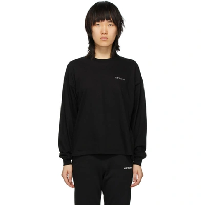 Carhartt Sweatshirt In Black / Whi