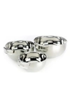 All-clad Set Of 3 Stainless Steel Mixing Bowls In Stainless