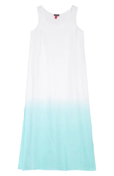 Vince Camuto Side Slit Tank Dress In Ultra White