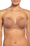 Wacoal Red Carpet Full Figure Underwire Strapless Bra 854119 In Pecan