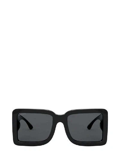 Burberry Eyewear B Motif Square Frame Sunglasses In Black