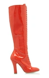 MIU MIU PATENT LEATHER KNEE HIGH BOOTS,794588