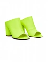 VETEMENTS NEON YELLOW LEATHER SHOES,SS20HE003/YLLW