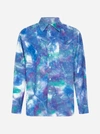 MARNI LOGO TIE-DYE PRINT VISCOSE SHIRT