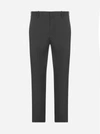 NEIL BARRETT COTTON AND VISCOSE BLEND CROPPED TROUSERS