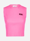 Gcds Logo-patch Ribbed Tank Top