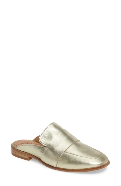Free People At Ease Loafer Mule In Gold