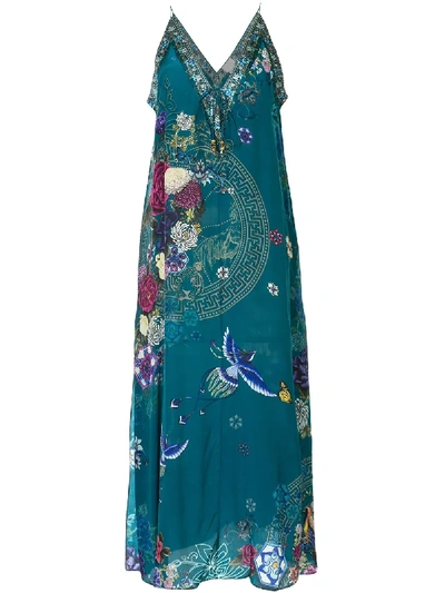 Camilla Women's Lunar Gazing V-neck Silk Dress