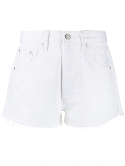 Boyish Denim Cody Cut-off Denim Shorts In White