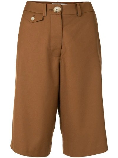 Anna Quan Rae Knee-length Shorts In Brown