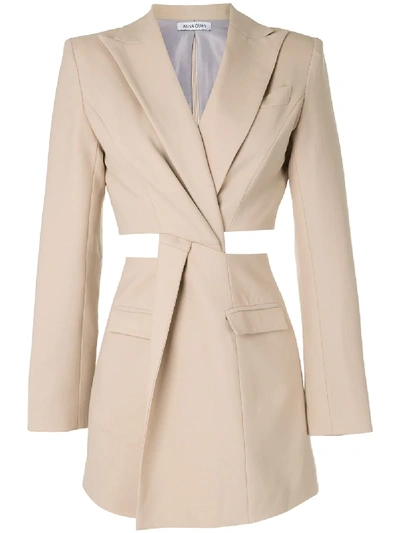 Anna Quan Chiara Blazer Dress In Neutrals