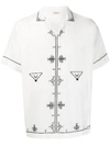 SAINT LAURENT EMBROIDERED TUNIC TOP