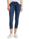 J BRAND LOW-RISE CROPPED SKINNY DISTRESSED JEANS,0400012507326