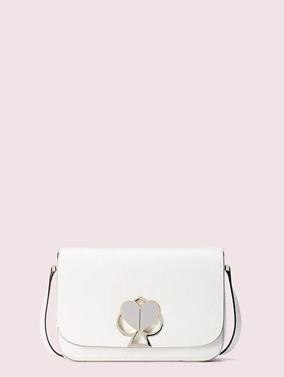 Kate Spade Nicola Twistlock Medium Shoulder Bag In Optic White