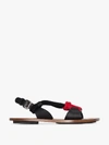 PLAN C BLACK AND RED ROPE STRAP LEATHER SANDALS,SACSB06A00LV00914478892
