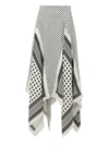 Altuzarra Boom Asymmetric Polka-dot Silk Crepe De Chine Skirt