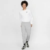 Nike Men's Sportswear Club Jersey Jogger Pants In Dark Grey Heather/matte Silver/white