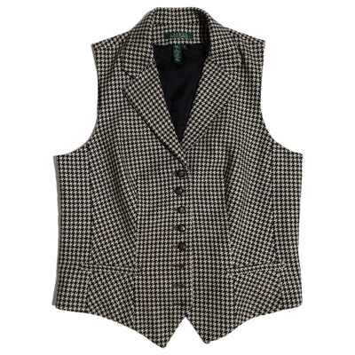 Pre-owned Lauren Ralph Lauren Wool Short Vest In Multicolour