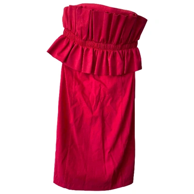 Pre-owned Claudie Pierlot Mini Dress In Red