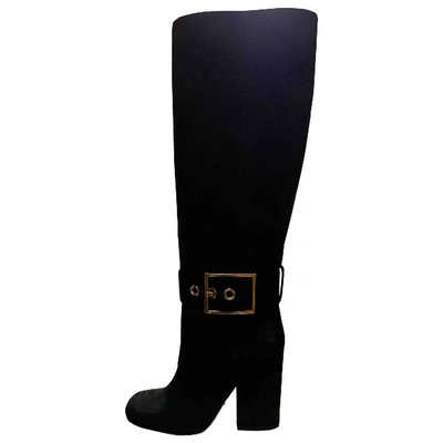 Pre-owned Gucci Boots In Black