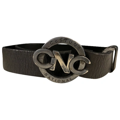 Pre-owned Costume National Belt In Black