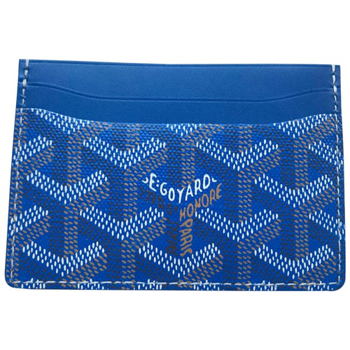 Pre-Owned Goyard Saint Sulpice Blue Cloth Small Bag, Wallet & Cases | ModeSens