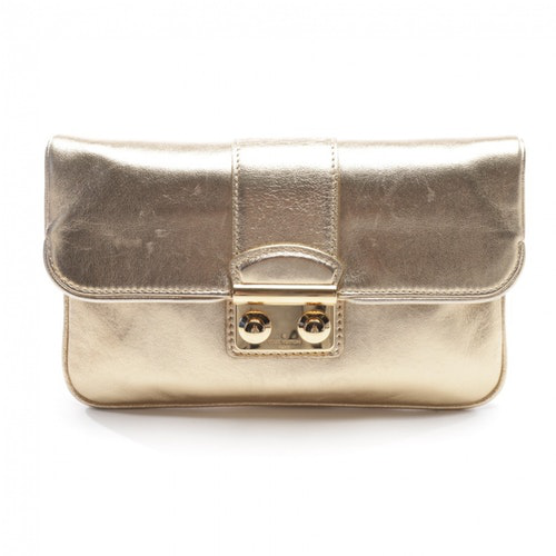 Pre-Owned Louis Vuitton Silver Leather Clutch Bag | ModeSens
