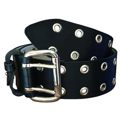 Pre-owned Mcq By Alexander Mcqueen Cloth Belt In Black