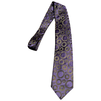 Pre-owned Ohne Titel Silk Tie In Navy