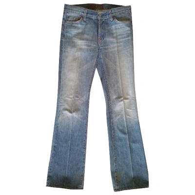 Pre-owned Paul & Joe Straight Pants In Blue