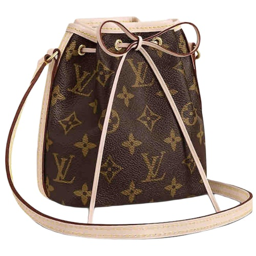 Pre-Owned Louis Vuitton NÉonoÉ Bb Brown Cloth Handbag | ModeSens