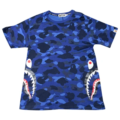 Pre-owned A Bathing Ape Blue Cotton T-shirt