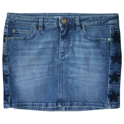 Pre-owned Givenchy Blue Denim - Jeans Skirt
