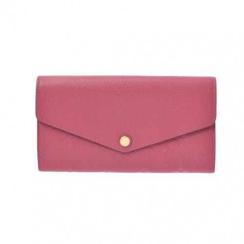 Pre-Owned Louis Vuitton Sarah Pink Leather Wallet | ModeSens