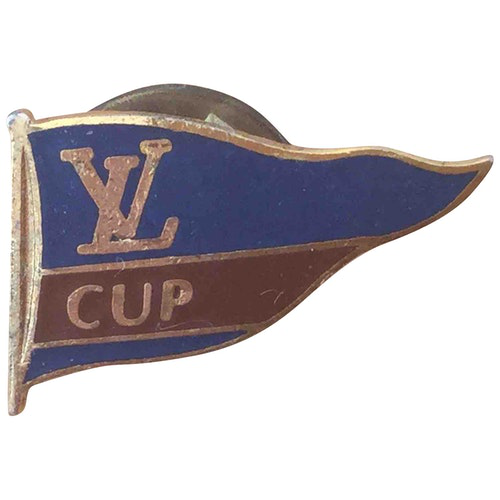 Pre-Owned Louis Vuitton Blue Metal Pins & Brooches | ModeSens