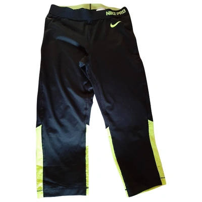 Pre-owned Nike Trousers In Black