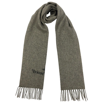 Pre-owned Vivienne Westwood Wool Scarf In Grey