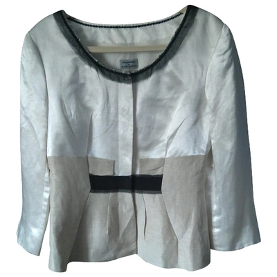 Pre-owned Philosophy Di Alberta Ferretti Silk Jacket In Beige