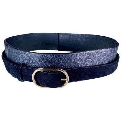 Pre-owned Raoul Leather Belt In Black