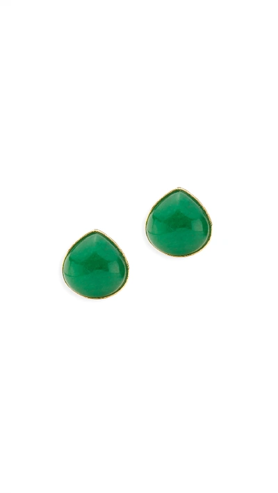 Kate Spade Pearl Drops Studs In Green