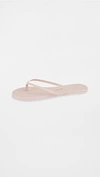 Tkees Glosses Leather Flip Flops In Pink