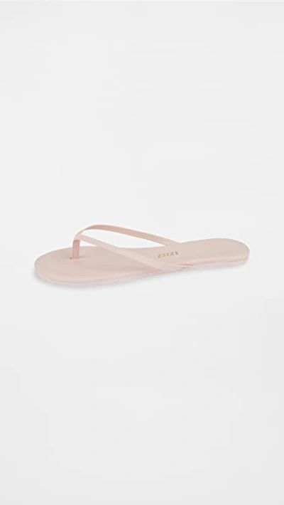 Tkees Glosses Leather Flip Flops In Pink