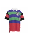 BURBERRY STRIPED POLO SHIRT WITH LOGO GRAPHICS,8022660