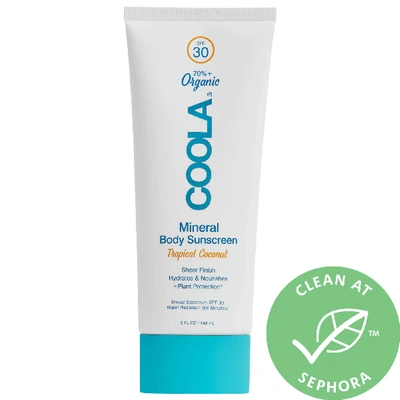 Coola Mineral Body Organic Sunscreen Lotion Spf 30 Tropical Coconut 5.0 oz/ 148 ml In N,a