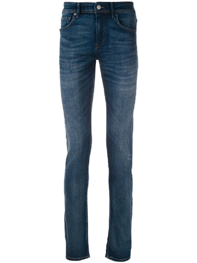 Hugo Boss Mid-rise Skinny Jeans In Blue