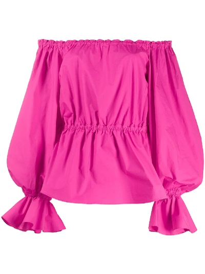 Pinko Off-the-shoulder Blouse In Pink