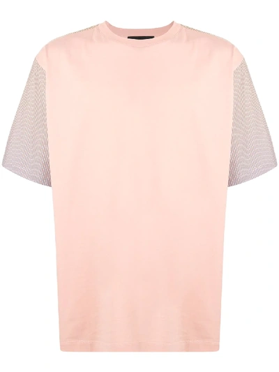 Qasimi Gradient Stripe Colour-block T-shirt In Pink