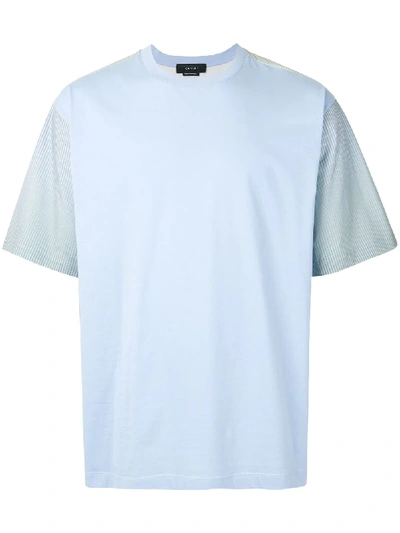 Qasimi Gradient Stripe Colour-block T-shirt In Blue