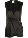 L'AUTRE CHOSE V-NECK WRAP VEST