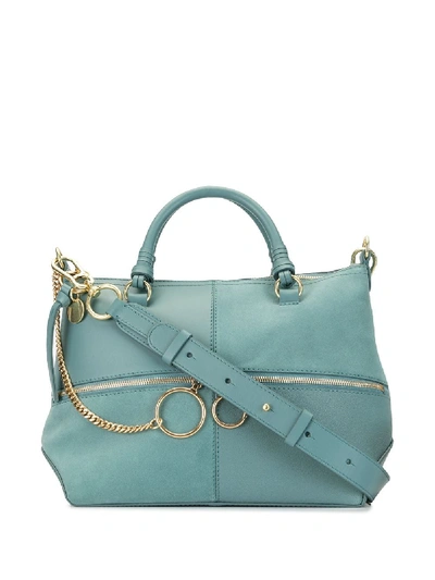 See By Chloé Medium Emy Tote In Blue